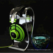 Removable Acrylic Base Headphone Stand Display Headset Holder